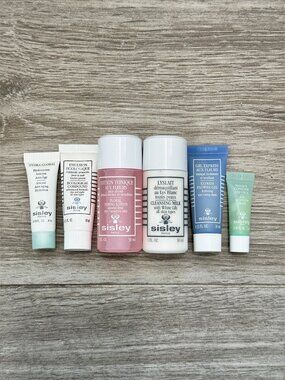 NEW Sisley Paris 6 Piece Luxury Skincare Samples Set